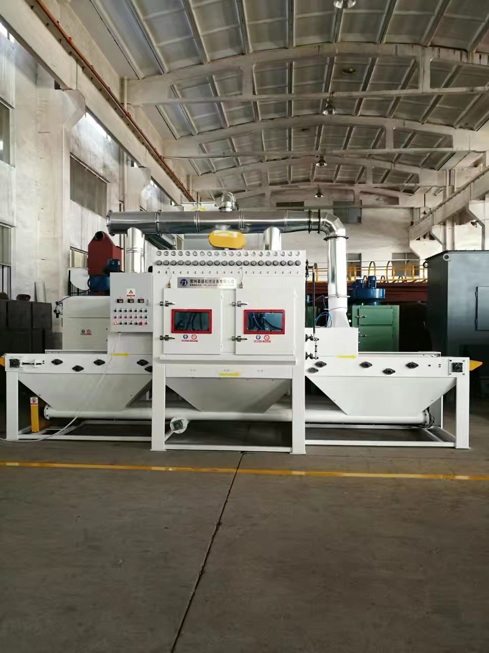 德州流水线自动喷砂机