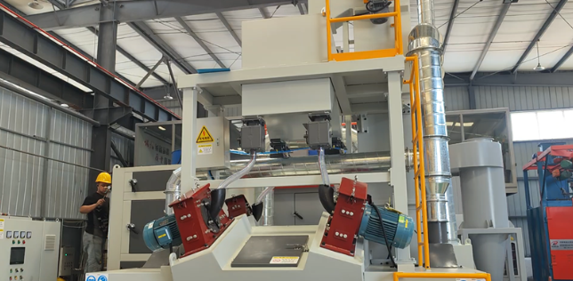 德州板材除锈强化，通过式抛丸机应用案例