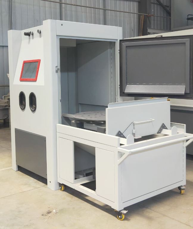 德州箱式喷砂机 适合小工件批量处理