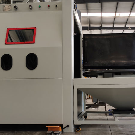 德州无尘喷砂机半自动模具喷砂机