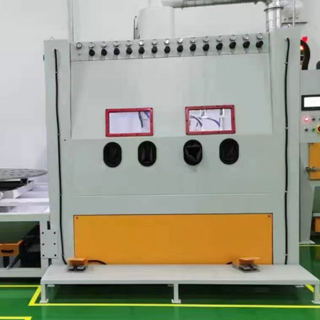 德州高效生产，从箱体手动喷砂机开始，提升零部件质量